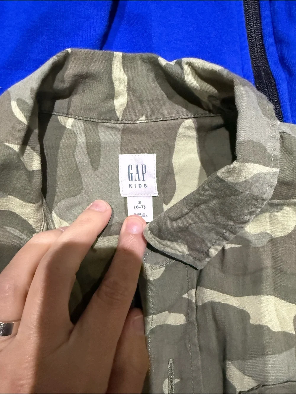 GAP Bright Blue Zip Hoodie - Kids